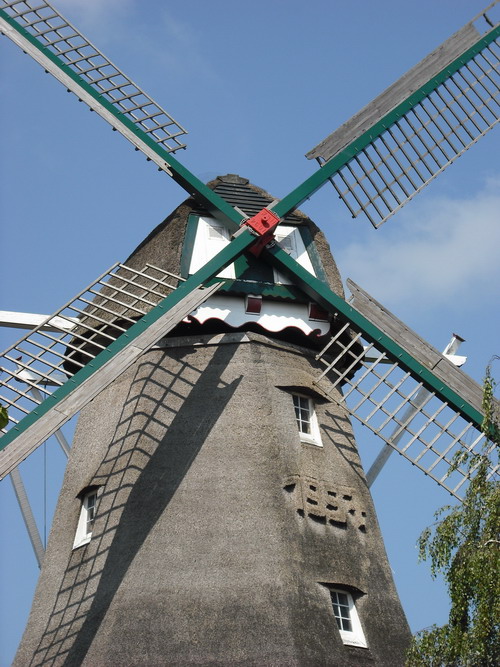 Windmühlenkopf. Windmühle in Hinte.