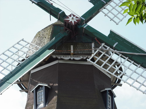 Mühlenkopf der Windmühle in Larrelt.