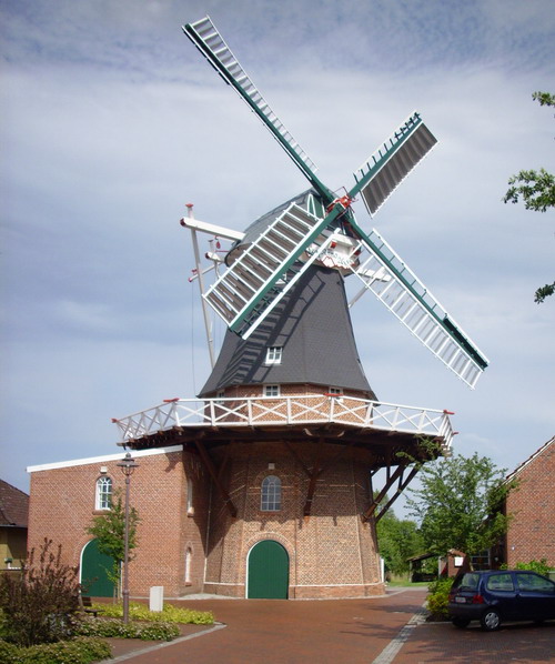 Windmühle in Idafehn, Gemeinde Ostrhauderfehn, Landkreis Leer.