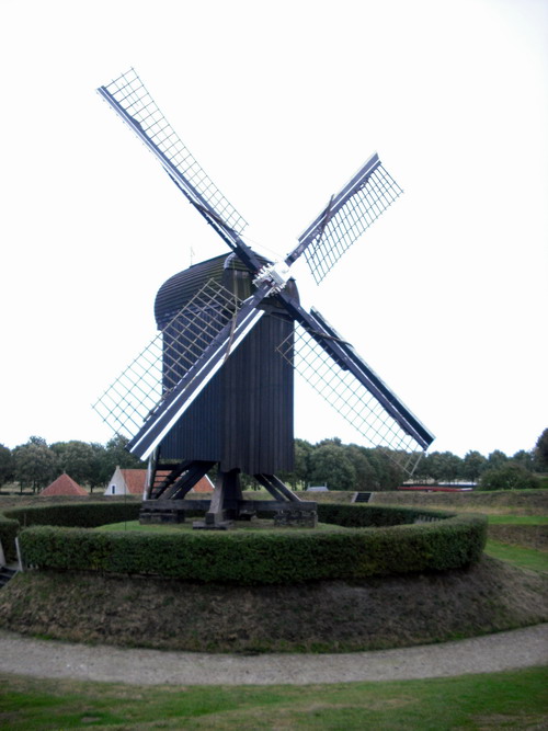 Ständerkornwindmühle. Die Windmühle in Bourtange, Niederlande