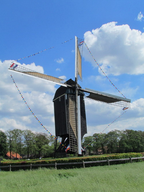 Bockwindmühle in Usselo, Provinz Overijssel